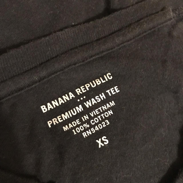 Banana Republic(バナナリパブリック)のBANANAREPUBLIC/メンズＴシャツ/黒XS メンズのトップス(Tシャツ/カットソー(半袖/袖なし))の商品写真