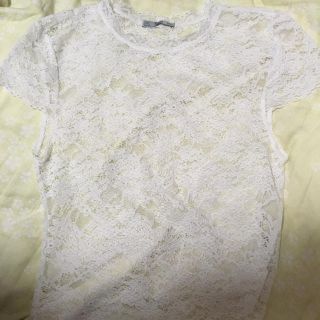 ザラ(ZARA)の新品 ZARA レーストップス(カットソー(半袖/袖なし))