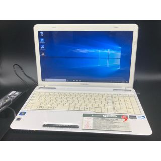 トウシバ(東芝)のWindows10 東芝 リュックスホワイト ノートパソコン オフィス(ノートPC)