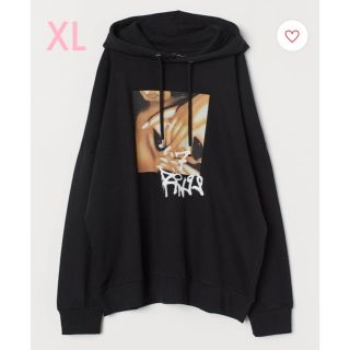 エイチアンドエム(H&M)のオーバーサイズスウェットパーカー THANK U NEXT×H&M(パーカー)