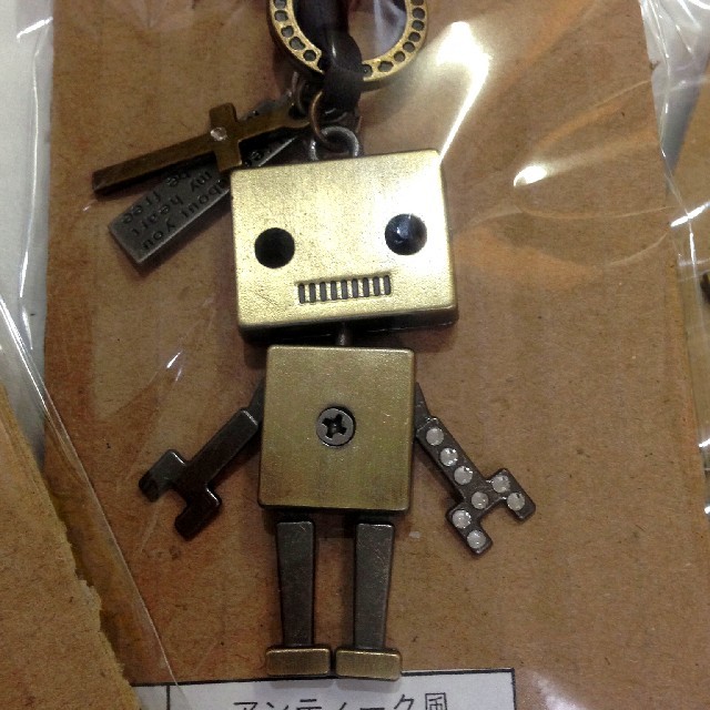 アンティーク風ロボットペンダント レディースのアクセサリー(ネックレス)の商品写真