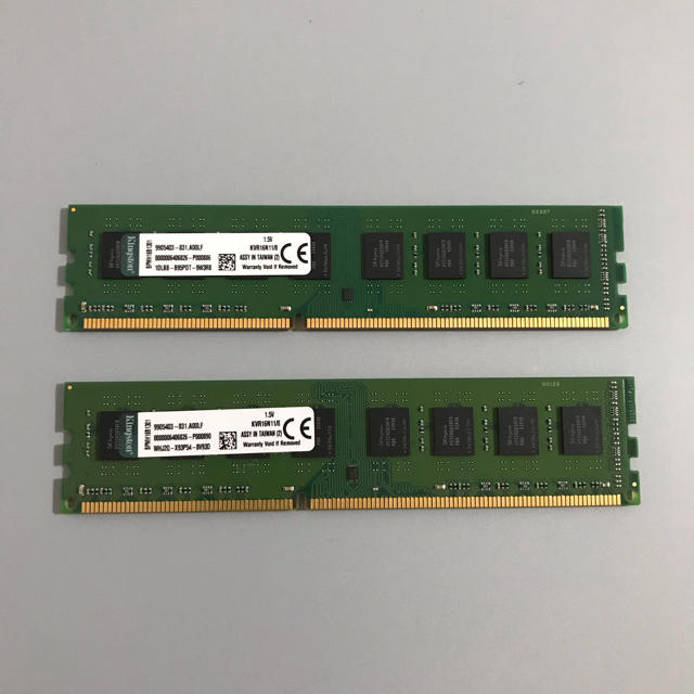 Kingston DDR3-1600 8GB×2(合計16GB)メモリ