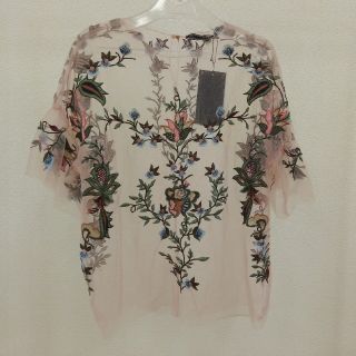 ザラ(ZARA)のZARA WOWAN シースルー 半袖 トップス ★新品未使用品★(カットソー(半袖/袖なし))