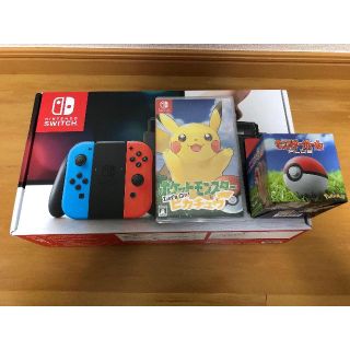 ニンテンドースイッチ(Nintendo Switch)のNintendo Switch/Let's Go ピカチュウ/モンスターボール(家庭用ゲーム機本体)