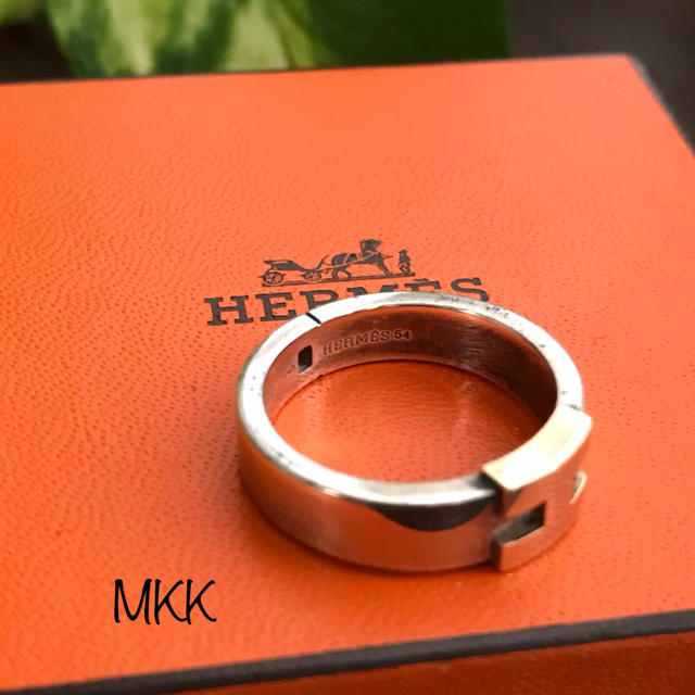 Hermes(エルメス)のHERMES ヘラクレス Hロゴ リング コンビ レディースのアクセサリー(リング(指輪))の商品写真