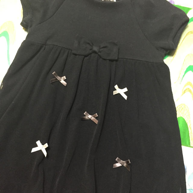 TOCCA(トッカ)のBEBE黒ワンピース サイズ90 TOCCA トッカバンビーノ キッズ/ベビー/マタニティのキッズ服女の子用(90cm~)(ワンピース)の商品写真