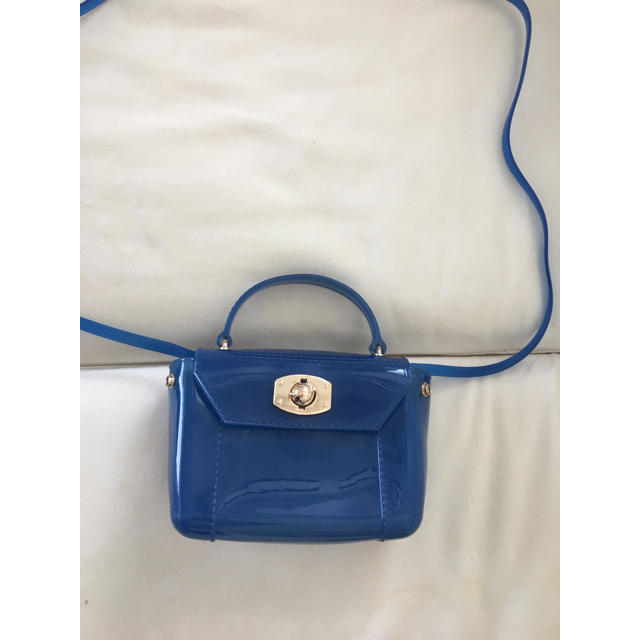 Furla(フルラ)のフルラ系ビニールアイコンショルダーバッグブルー レディースのバッグ(ショルダーバッグ)の商品写真