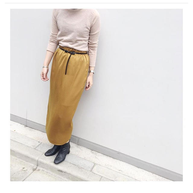 SHENERY サテンスカート ブラウン レディースのスカート(ロングスカート)の商品写真