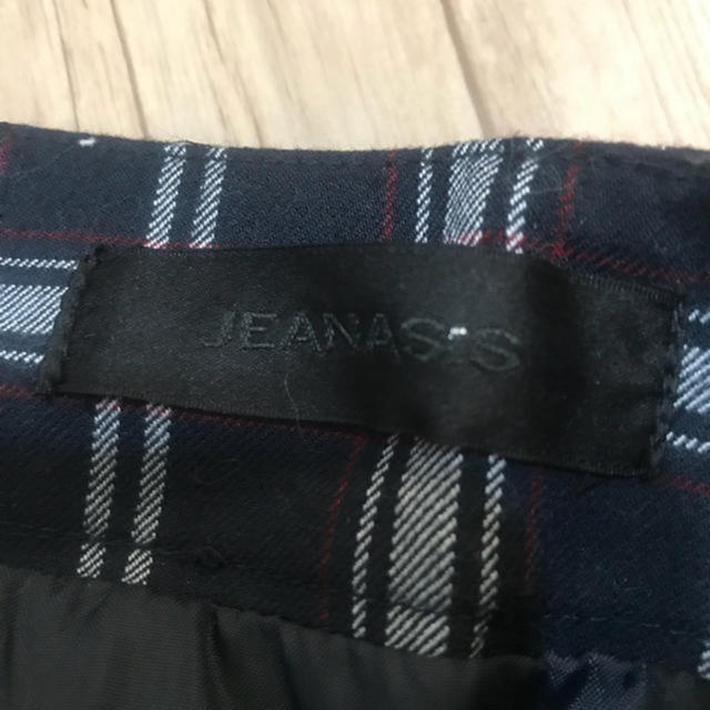 JEANASIS(ジーナシス)のJEANASIS 美品 ハイウエスト チェック スカート レディースのスカート(ひざ丈スカート)の商品写真