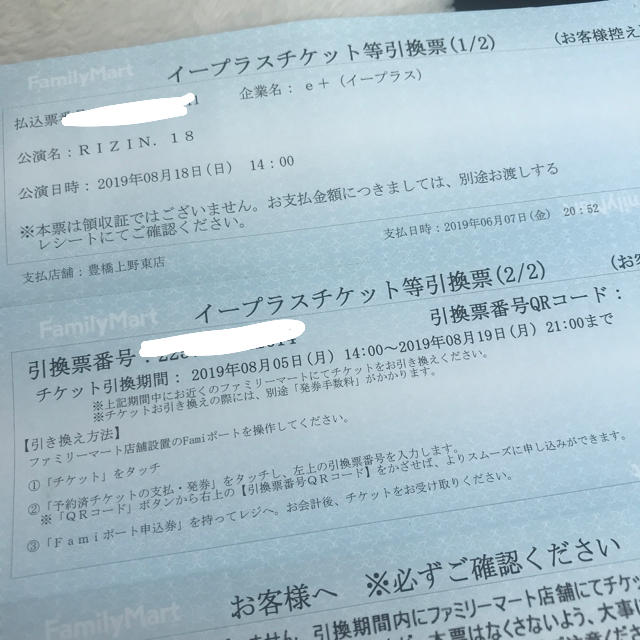 格闘技/プロレス8月18日RIZIN.18 S席チケット×2