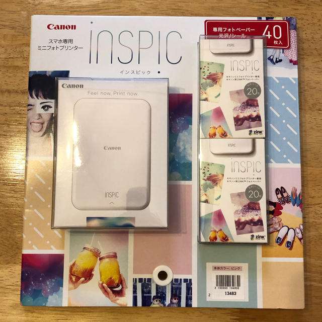 Canon(キヤノン)のキャノン INSPIC スマホ用ミニフォトプリンター canon インスピック スマホ/家電/カメラのスマホアクセサリー(その他)の商品写真