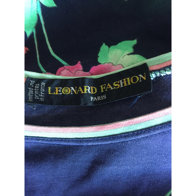 セール❣️LEONARD レオナール コットン 半袖 ワンピース  花柄