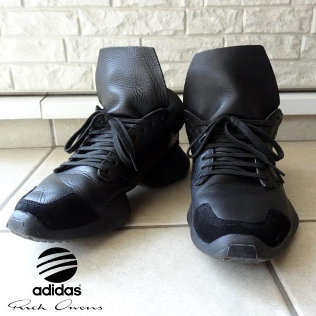 Rick Owens(リックオウエンス)のAdidasxRick Owens ランナー レザースニーカー 25 26 39 メンズの靴/シューズ(スニーカー)の商品写真