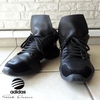 リックオウエンス(Rick Owens)のAdidasxRick Owens ランナー レザースニーカー 25 26 39(スニーカー)