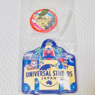 ユニバーサルスタジオジャパン(USJ)のユニバーサルスタジオジャパン USJ ラゲッジタグ ミニオン 缶バッジ(遊園地/テーマパーク)