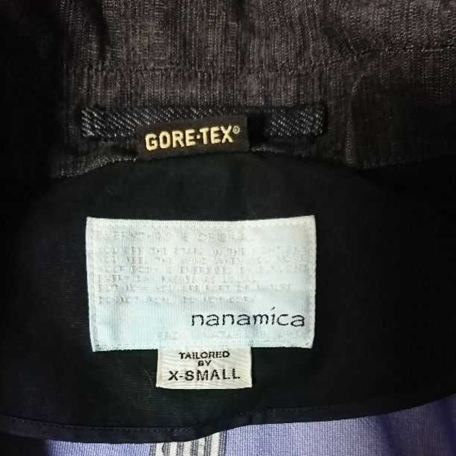 nanamica(ナナミカ)のnanamica ナナミカ ステンカラーコートXS ゴアテックスデニム メンズのジャケット/アウター(ステンカラーコート)の商品写真