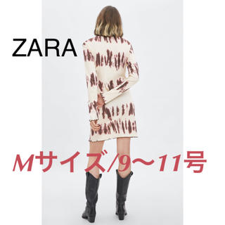 ザラ(ZARA)の新品♡ZARA 長袖可愛い♡ダイダイのワンピース❣️お値下げ特価‼️M9〜11号(その他)