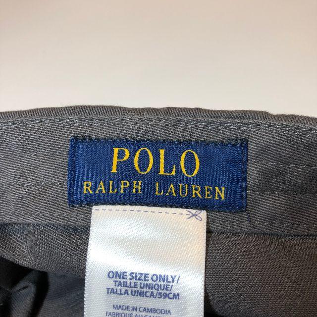 POLO RALPH LAUREN(ポロラルフローレン)の新品 未使用 ポロ ラルフローレン ポニー キャップ グレー N126 メンズの帽子(キャップ)の商品写真