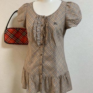 バーバリーブルーレーベル(BURBERRY BLUE LABEL)のBurberry☆チュニックブラウスⓂ︎(シャツ/ブラウス(半袖/袖なし))