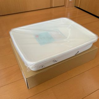 ミナペルホネン(mina perhonen)のミナペルホネン×野田琺瑯 レクタングル浅型 L(容器)