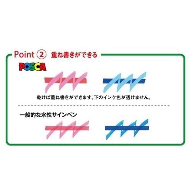 三菱鉛筆(ミツビシエンピツ)のポスカ　ナチュラルカラー　細字丸芯　7色セット　PC3M7C  インテリア/住まい/日用品の文房具(ペン/マーカー)の商品写真