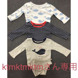 ベビーギャップ(babyGAP)のbaby GAP 6〜12m 70㎝ 長袖 ロンパース 前開き(ロンパース)