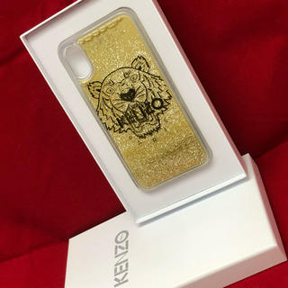 ケンゾー(KENZO)の☆新品☆ KENZO キラキラグリッター iPhone X ケース(iPhoneケース)