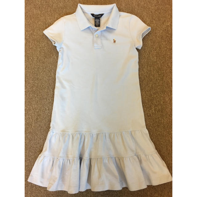 Ralph Lauren(ラルフローレン)のRalph Lauren ラルフローレン ワンピース 150 水色 キッズ/ベビー/マタニティのキッズ服女の子用(90cm~)(ワンピース)の商品写真