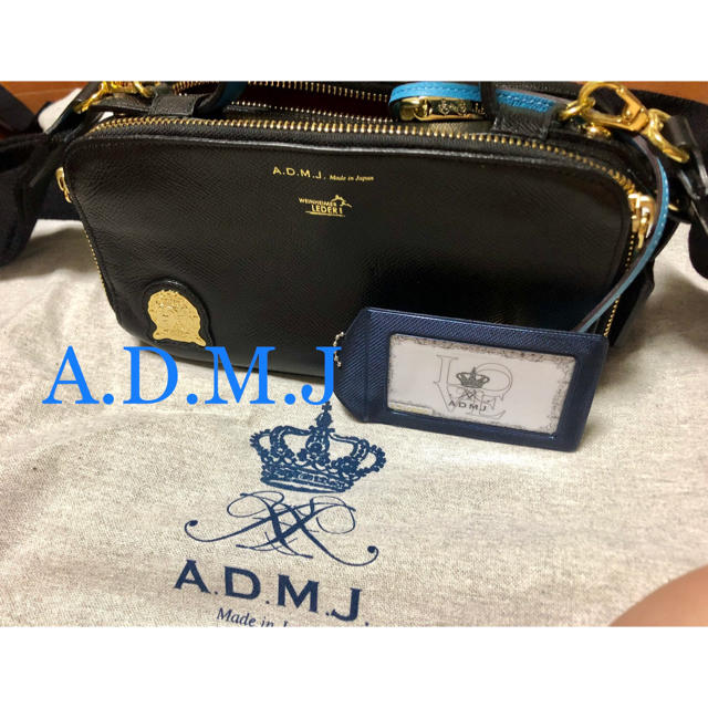 A.D.M.J. - <美品>ADMJ ウォレットバッグ ブラックの通販 by UH's