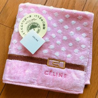 セリーヌ(celine)の専用●新品 セリーヌ タオルハンカチ ドット ピンク(ハンカチ)