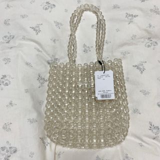 マウジー(moussy)のMOUSSY 新品 クリアビーズバッグ(ハンドバッグ)