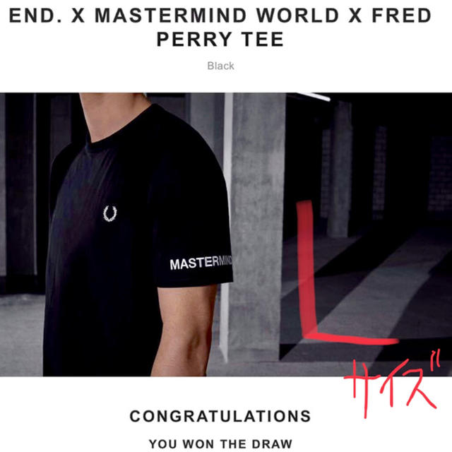 mastermind JAPAN(マスターマインドジャパン)のEND MASTERMIND Fred Perry T-Shirt Black メンズのトップス(Tシャツ/カットソー(半袖/袖なし))の商品写真