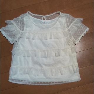 エイチアンドエム(H&M)の★たまか様専用★ H&M レース半袖シャツ　女の子(Tシャツ/カットソー)