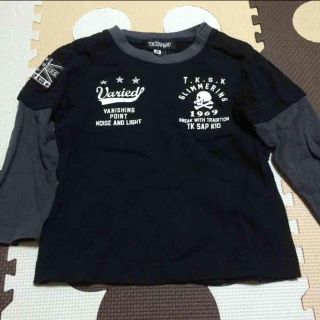 ザショップティーケー(THE SHOP TK)のTK SPAKID❤︎重ね着風ロングTシャツ(Ｔシャツ)