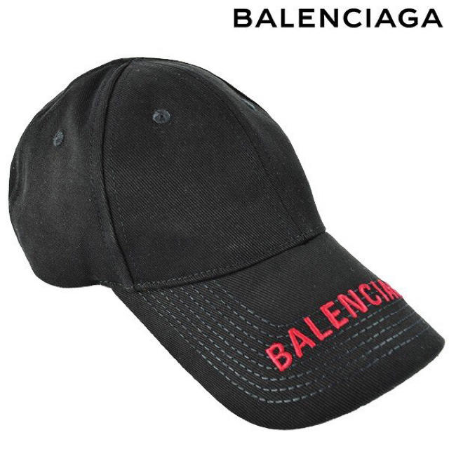 カラーBALENCIAGA LOGO EMBROIDERE　CAP　ロゴ　刺繍キャップ