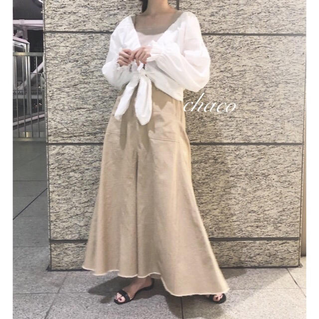 mystic(ミスティック)の訳あり⚠️新作♡¥10260【mystic】チノロングスカート  マキシスカート レディースのスカート(ロングスカート)の商品写真