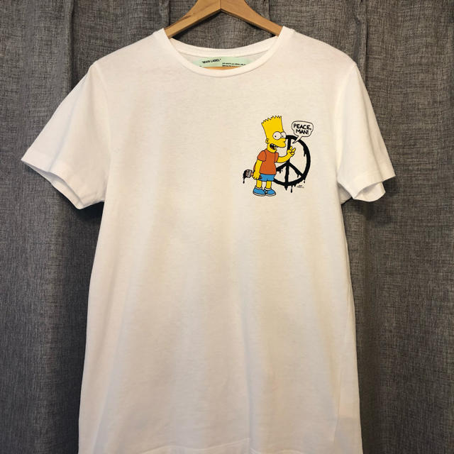 【新品】 OFF-WHITE シンプソンズ オフホワイト Tシャツ S