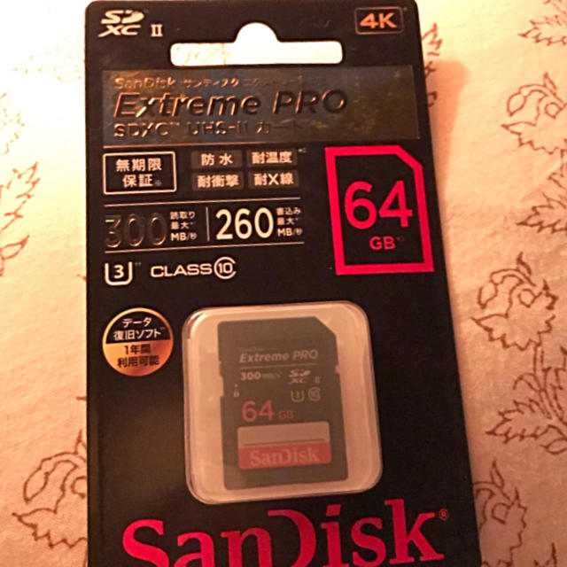 SanDisk Extreme PRO 64GB SDカードその他