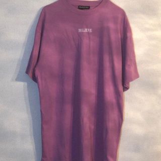 バレンシアガ(Balenciaga)のバレンシアガ BELIEVE Tシャツ パーブル XSサイズ(Tシャツ/カットソー(半袖/袖なし))