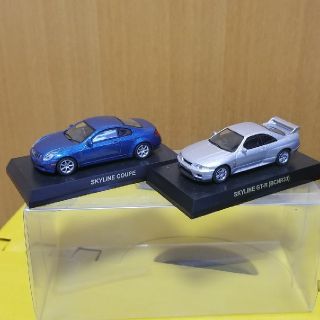 ニッサン(日産)の京商　1/64 スカイライン　2台セット(ミニカー)