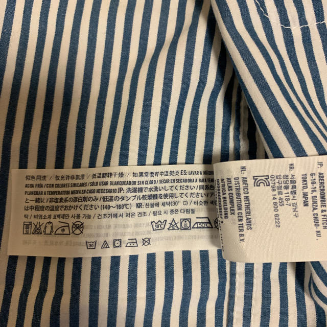 Abercrombie&Fitch(アバクロンビーアンドフィッチ)の美品⭐️アバクロビーアンドフィッチ 100 長袖シャツ キッズ/ベビー/マタニティのキッズ服男の子用(90cm~)(ブラウス)の商品写真