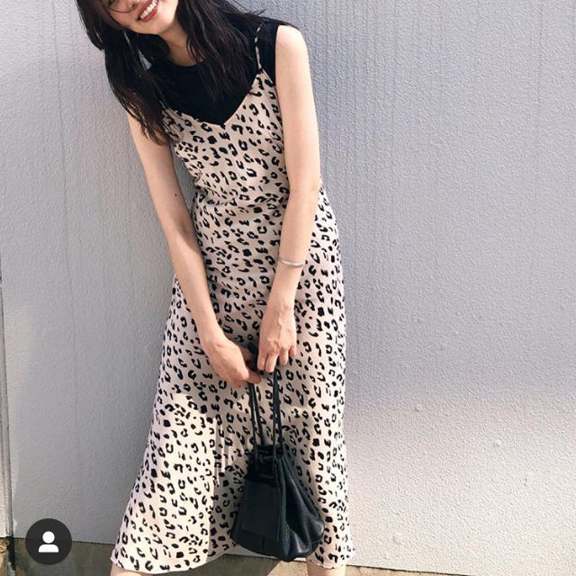 moussy(マウジー)の今季新作♡MOUSSY LEO PRINTED CAMIドレス☆レオパードワンピ レディースのワンピース(ロングワンピース/マキシワンピース)の商品写真