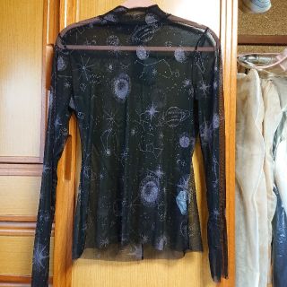 ザラ(ZARA)の新品☆チュールトップス XL(シャツ/ブラウス(長袖/七分))