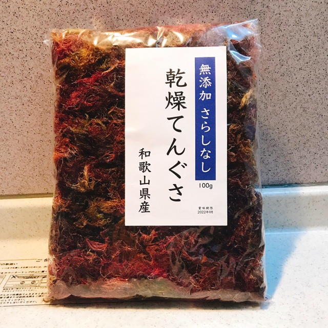 乾燥 テングサ てんぐさ さらしなし 天草 ところてん 100g 自然食品 天然 食品/飲料/酒の加工食品(乾物)の商品写真