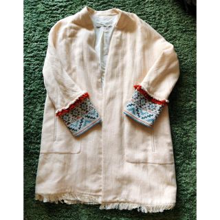 ザラ(ZARA)の♡ZARA ブルゾン 薄手コート ジャケット♡(ノーカラージャケット)