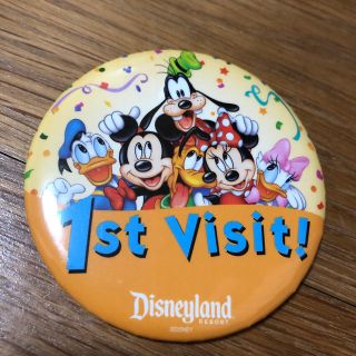 ディズニー(Disney)のDisney Park ファーストビジット 缶バッジ(キャラクターグッズ)