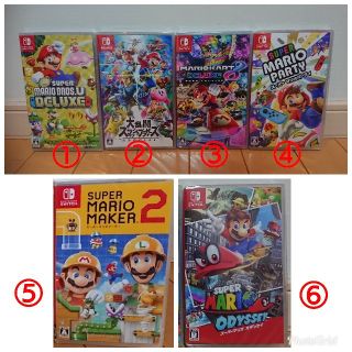 新品 任天堂Switch マリオの人気ソフト ６本セット