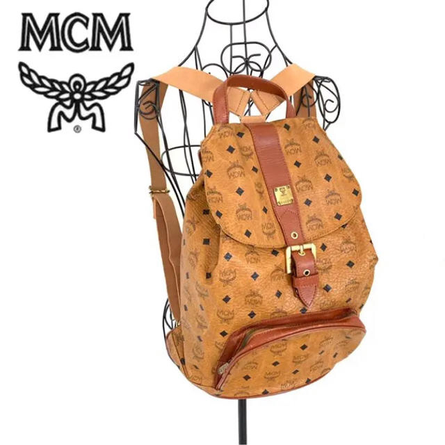 サイズ MCM - MCMリュック キャメルの通販 by 掘り出し物 shop