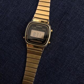 カシオ(CASIO)のチープカシオ ゴールド デジタル(腕時計)