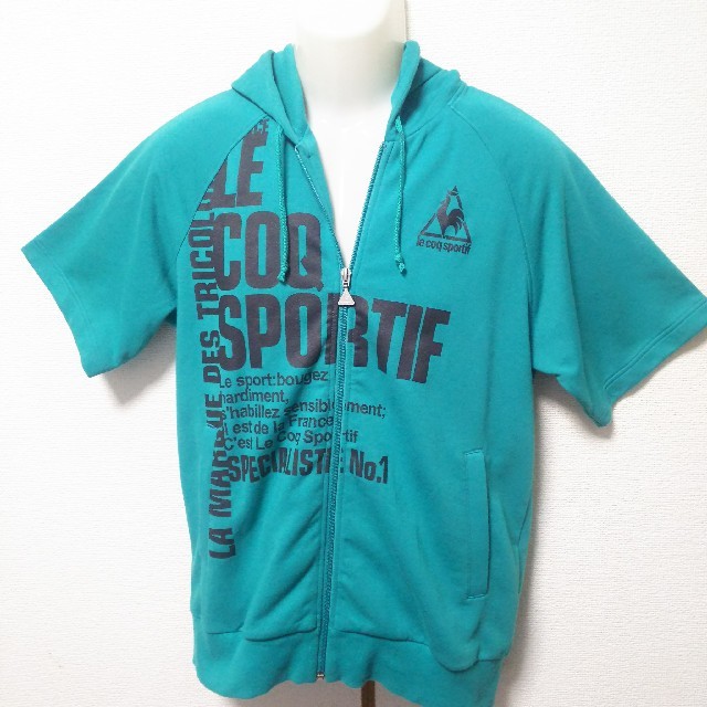 le coq sportif(ルコックスポルティフ)の美品 le coq sportif ルコックスポルティフ パーカー 半袖 メンズのトップス(パーカー)の商品写真